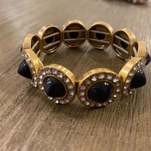 J Crew navy stretch bracelet